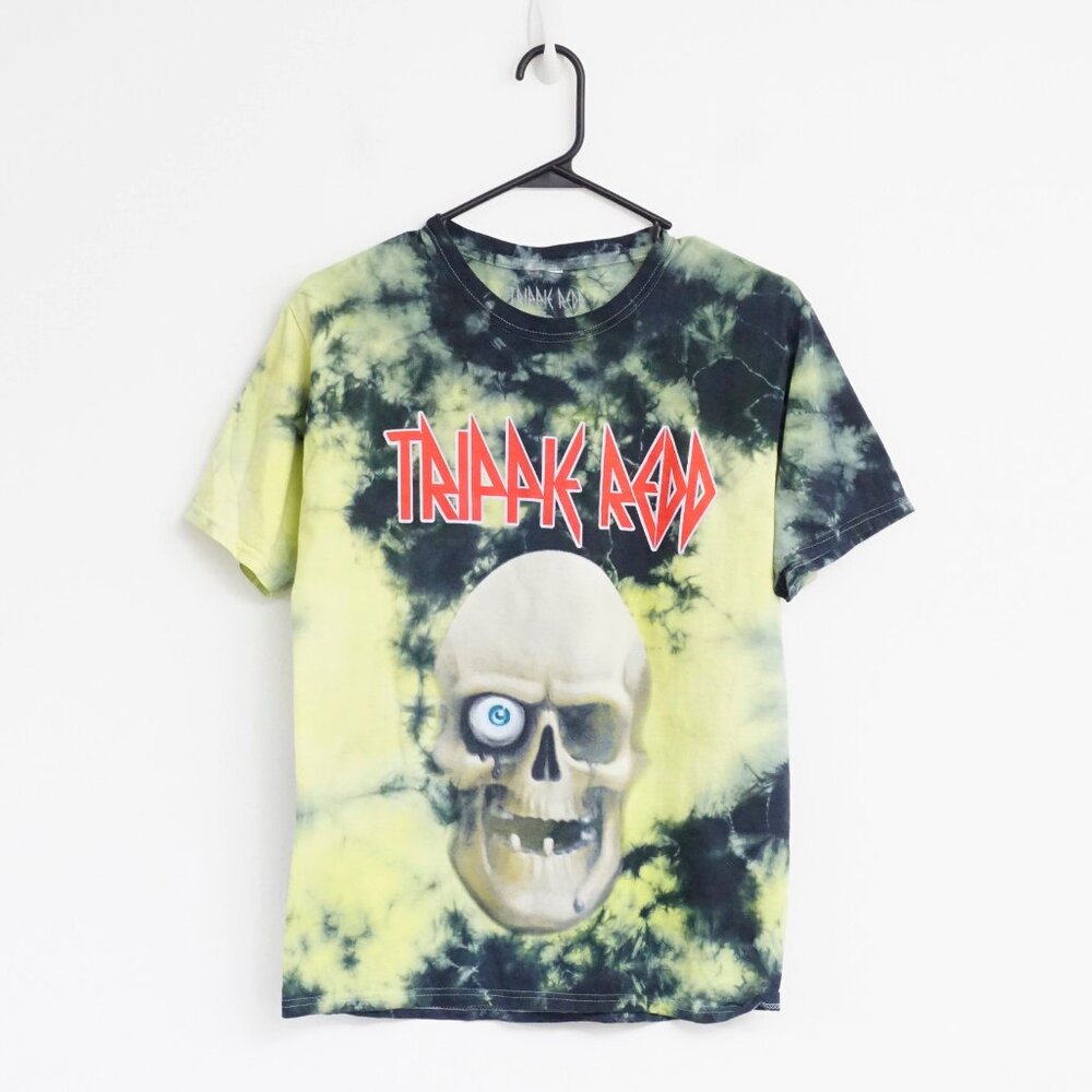 Trippie Redd Green Tie Dye Skull Rapper T Shirt S